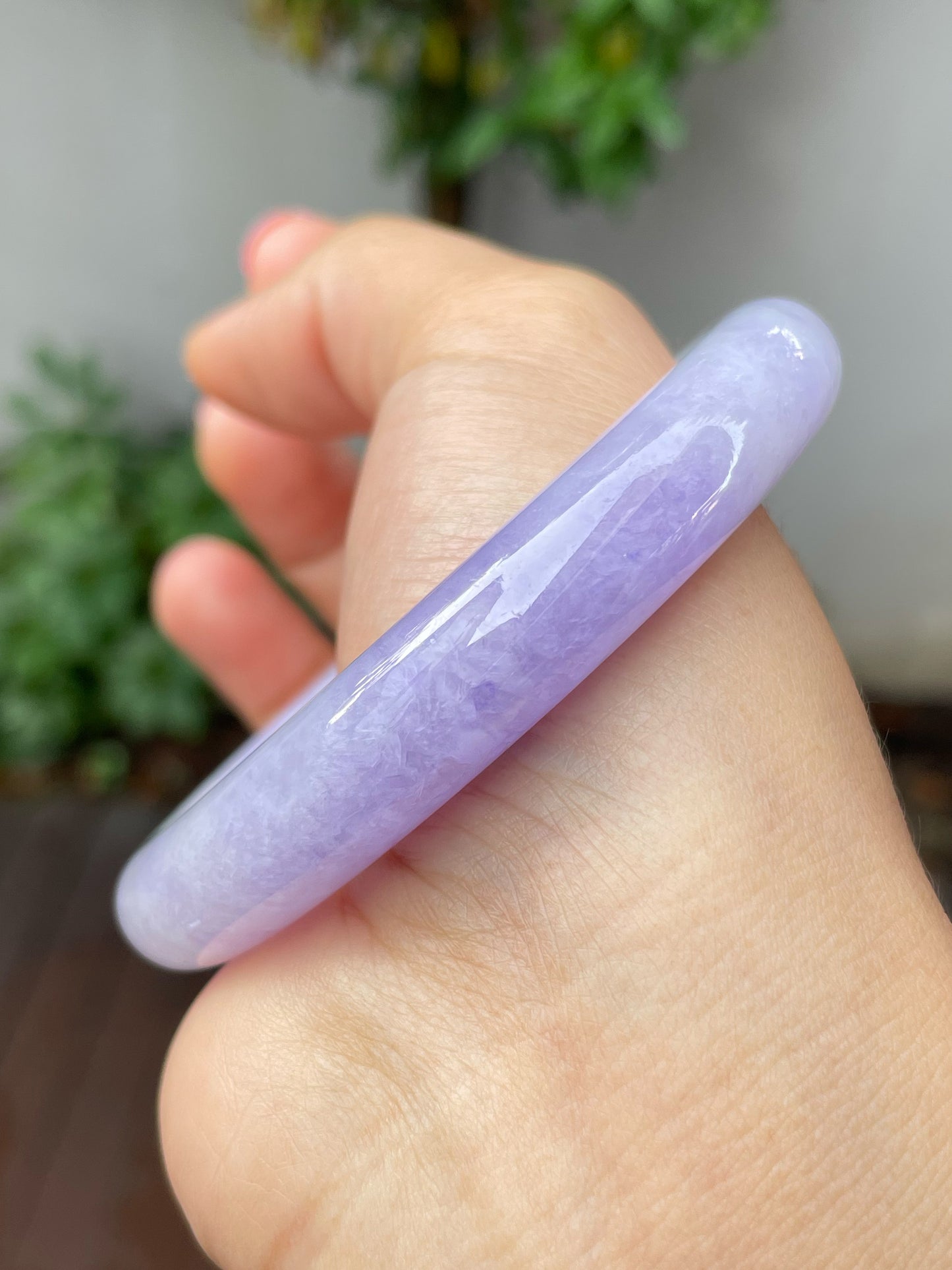 Lavender Jade Bangle | 55mm (NJBA146)