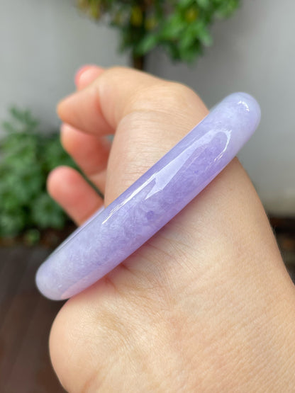 Lavender Jade Bangle | 55mm (NJBA146)