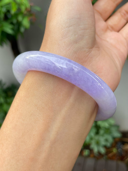 Lavender Jade Bangle | 55mm (NJBA146)