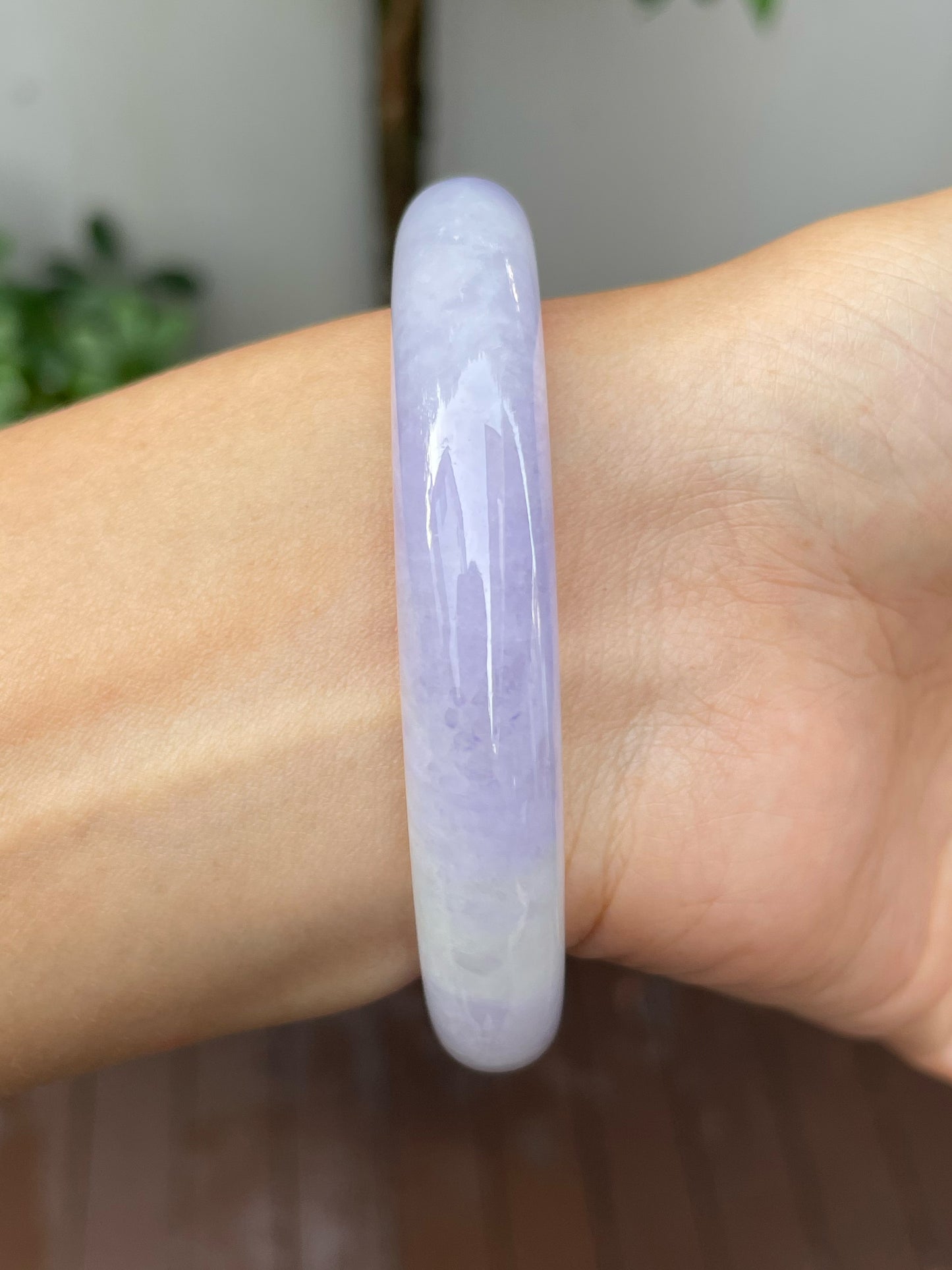 Lavender Jade Bangle | 55mm (NJBA146)