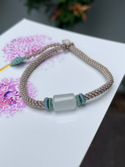 Icy Jade Barrel Bracelet - Lu Lu Tong 路路通 (NJBA149)