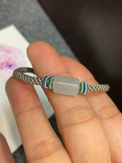 Icy Jade Barrel Bracelet - Lu Lu Tong 路路通 (NJBA149)