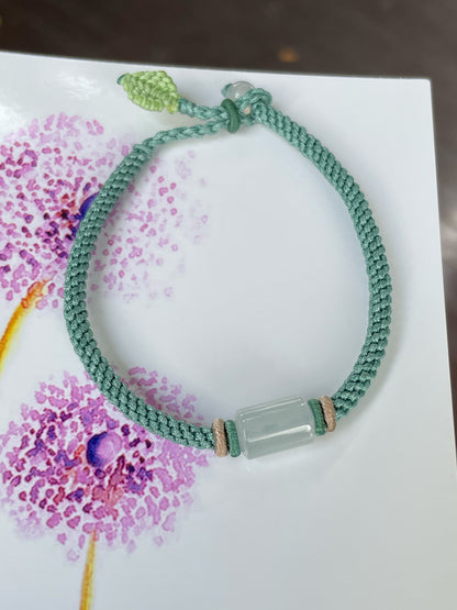 Icy Jade Barrel Bracelet - Lu Lu Tong 路路通 (NJBA150)