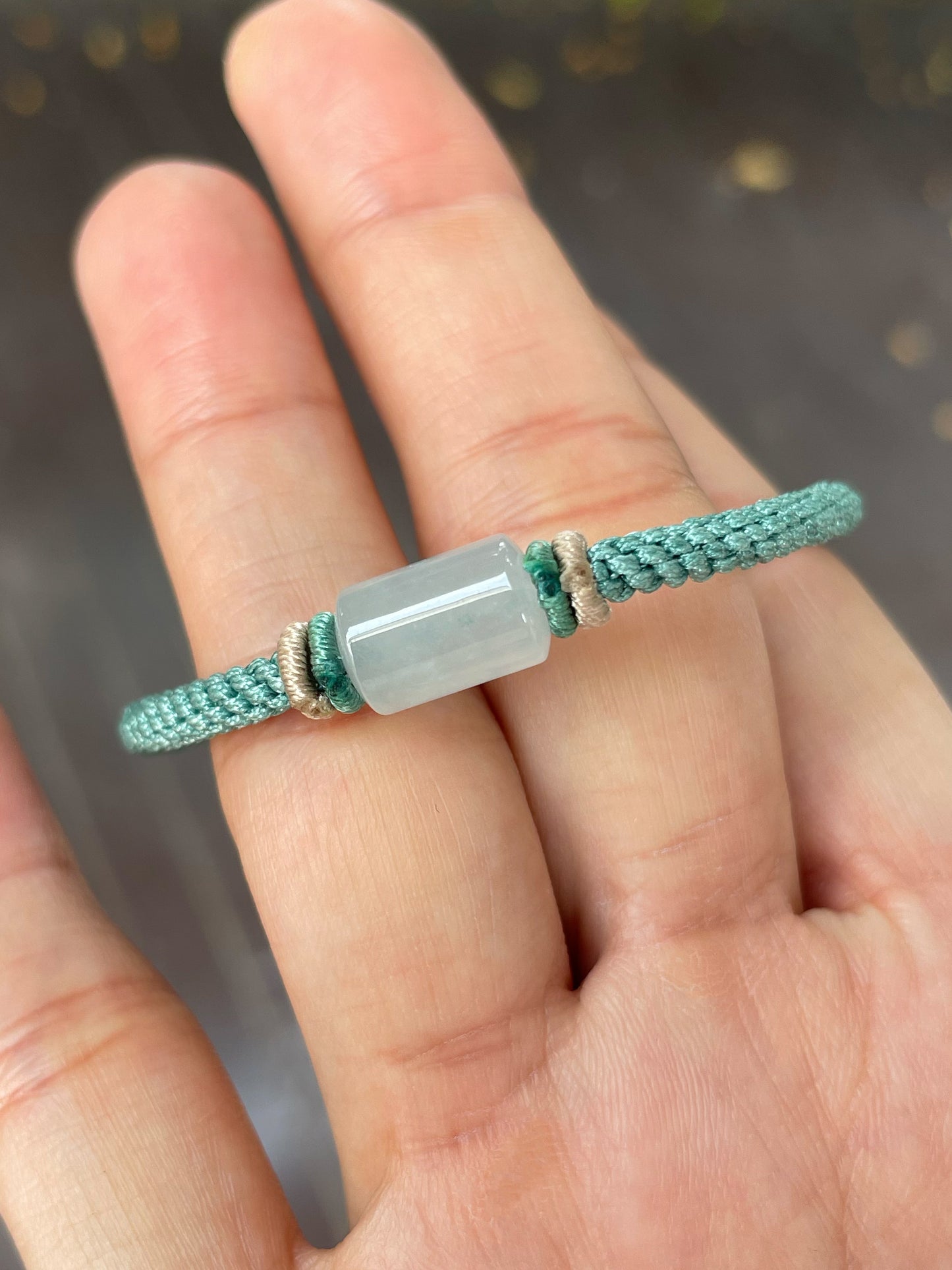 Icy Jade Barrel Bracelet - Lu Lu Tong 路路通 (NJBA150)