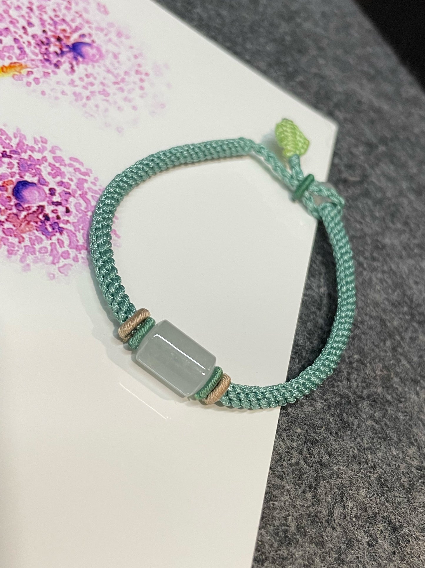 Icy Jade Barrel Bracelet - Lu Lu Tong 路路通 (NJBA150)