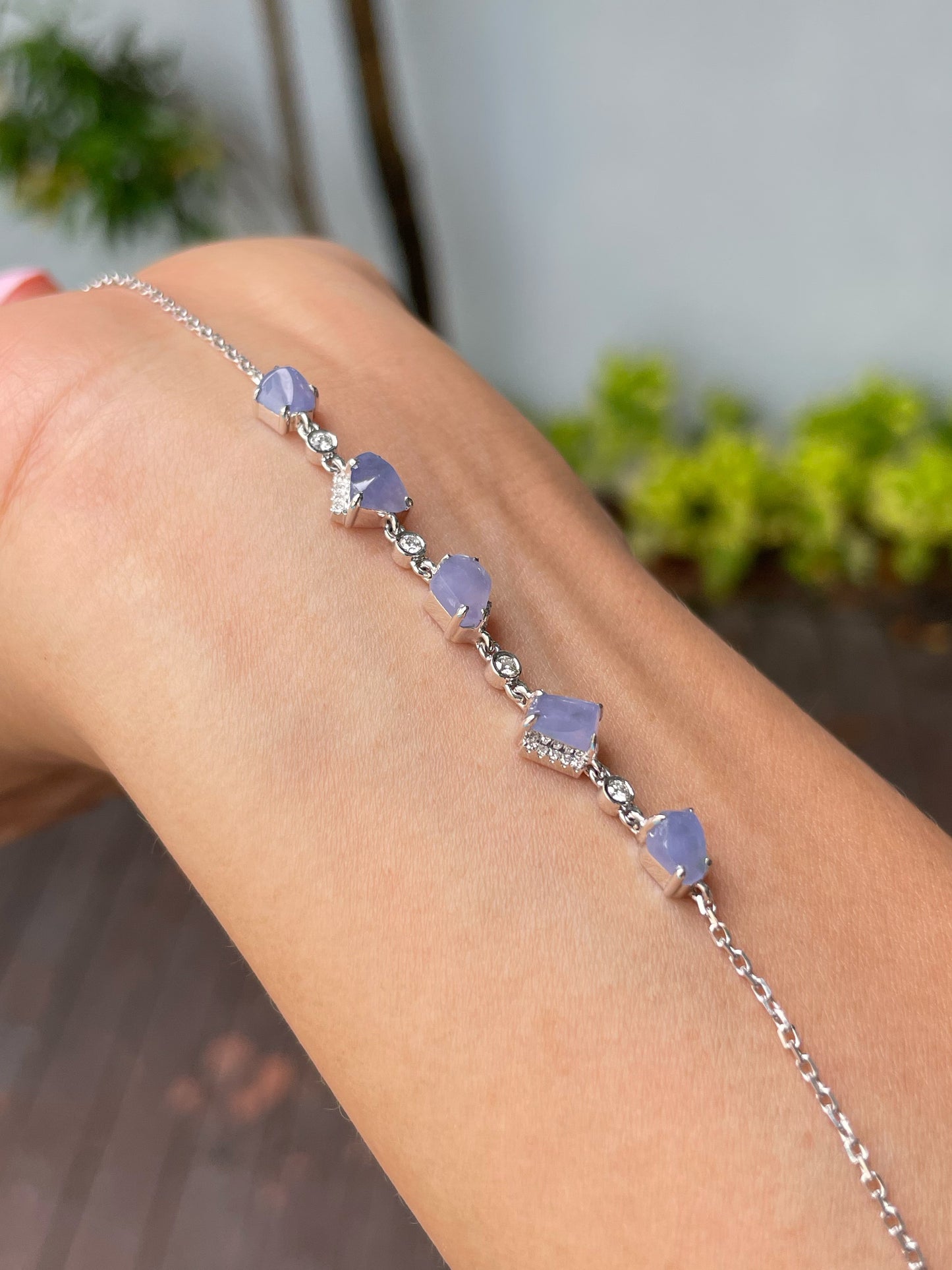 Lavender Jadeite Bracelet (NJBA165)