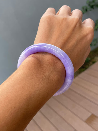 Vivid Lavender Jade Bangle | 54mm (NJBA191)