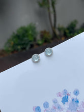 Load image into Gallery viewer, Glassy Jade Cabochon Earrings (NJE136)
