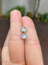 Load image into Gallery viewer, Glassy Jade Cabochon Earrings (NJE136)
