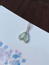 Load image into Gallery viewer, Icy Jade Feather Earrings (NJE143)
