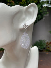Load image into Gallery viewer, Icy Jadeite Carved Earrings (NJE150)
