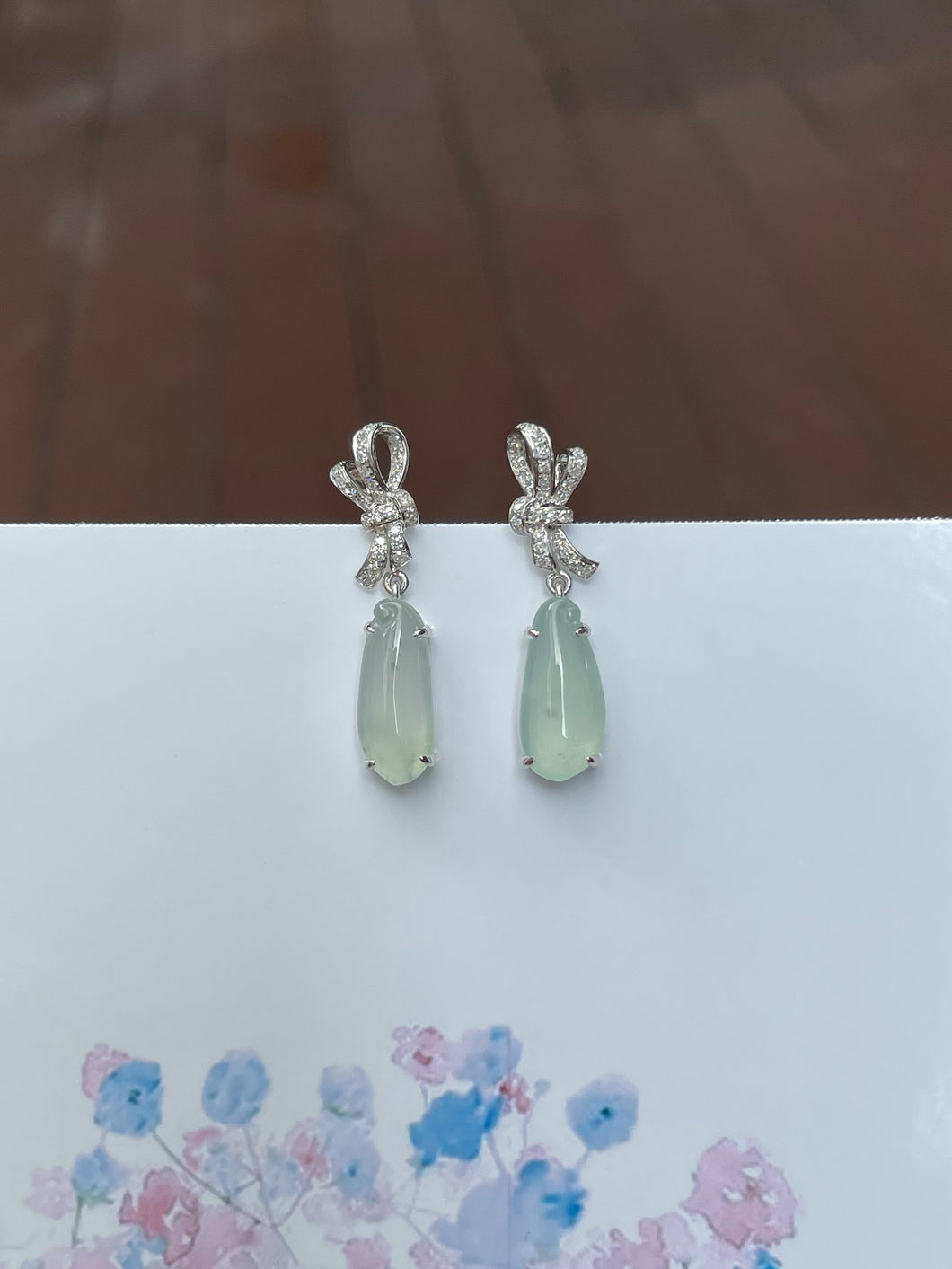 Icy Jade Earrings / Pendants (NJE146)