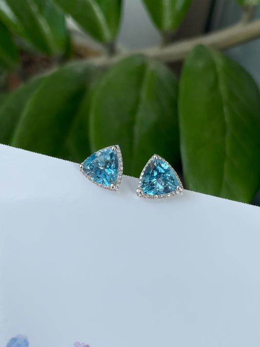 Aquamarine Earrings - 3.55CT (NJE154)