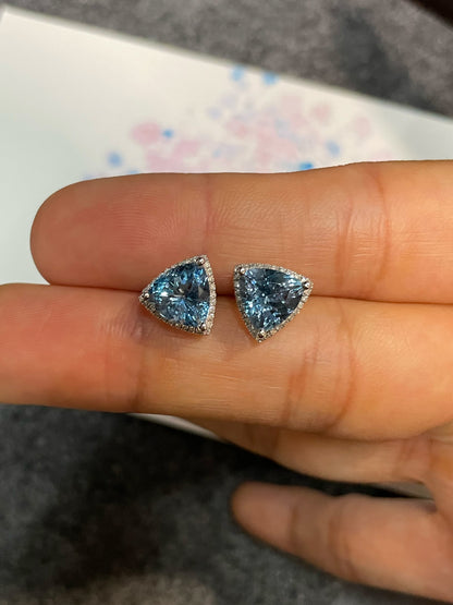 Aquamarine Earrings - 3.55CT (NJE154)