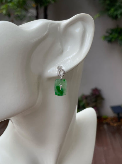 Green Jade Earrings (NJE161)