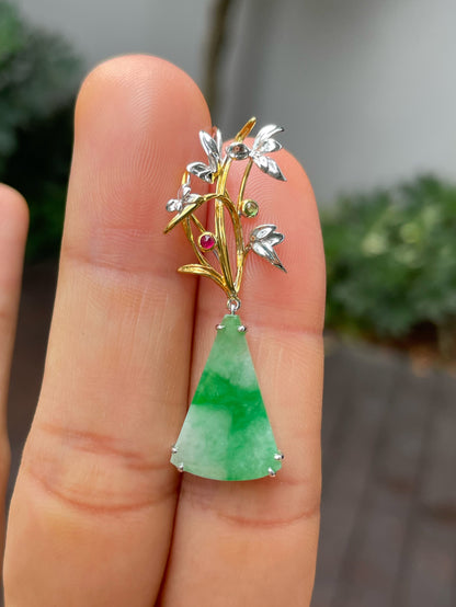 Green Jade Earrings (NJE166)