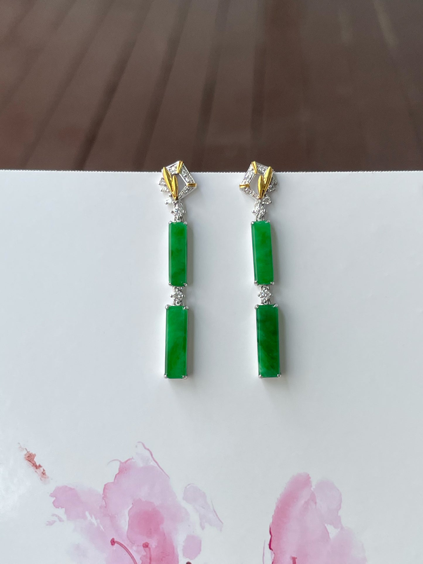 Green Jade Earrings (NJE198)