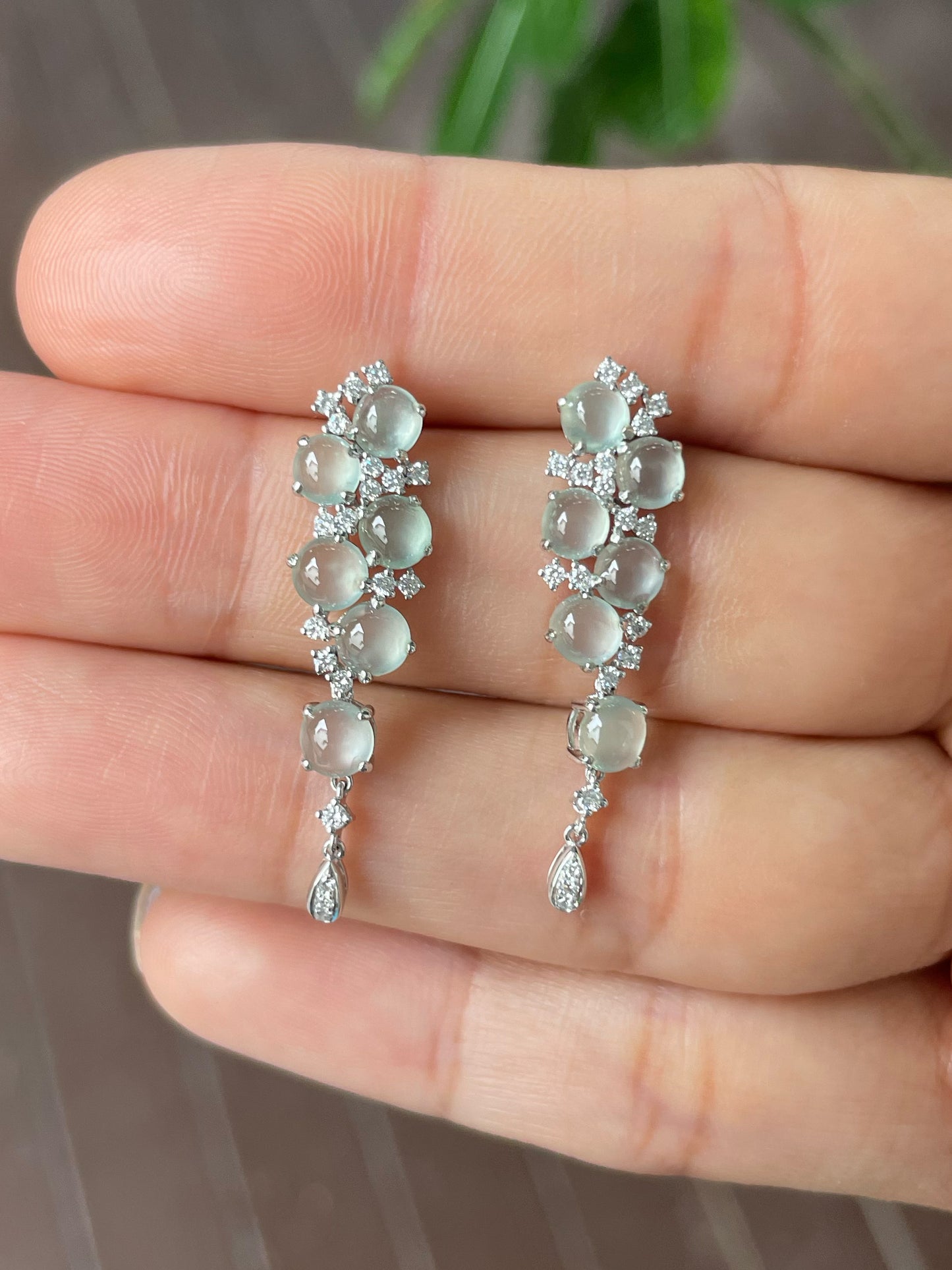 Glassy Jadeite Earrings (NJE200)