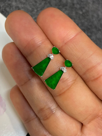 Green Jade Earrings (NJE255)