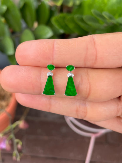 Green Jade Earrings (NJE255)