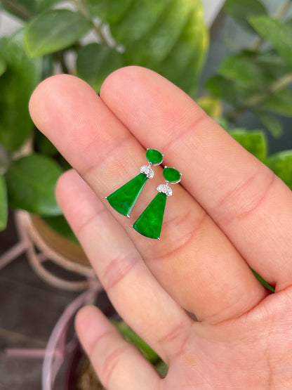 Green Jade Earrings (NJE255)