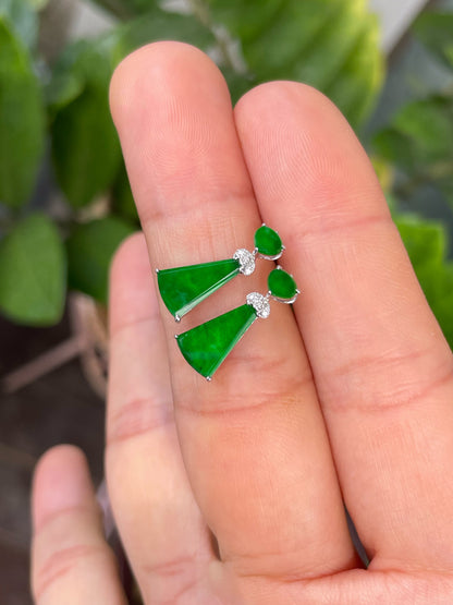 Green Jade Earrings (NJE255)