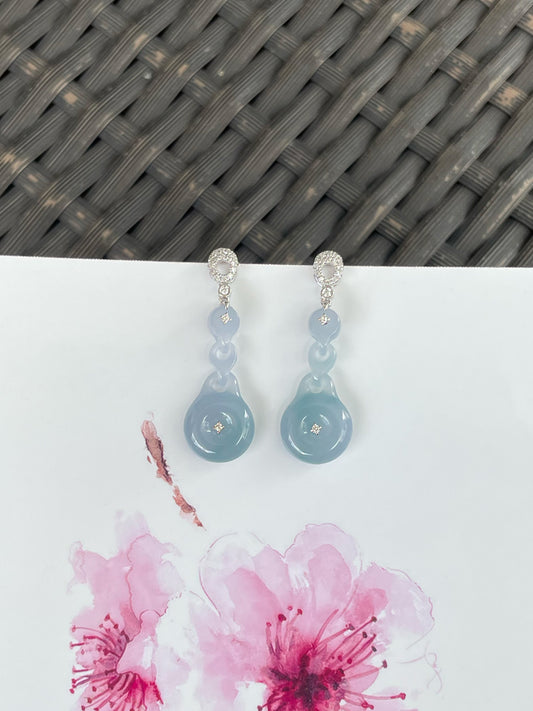 Lavender Jadeite Earrings (NJE262)