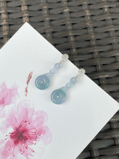 Lavender Jadeite Earrings (NJE262)