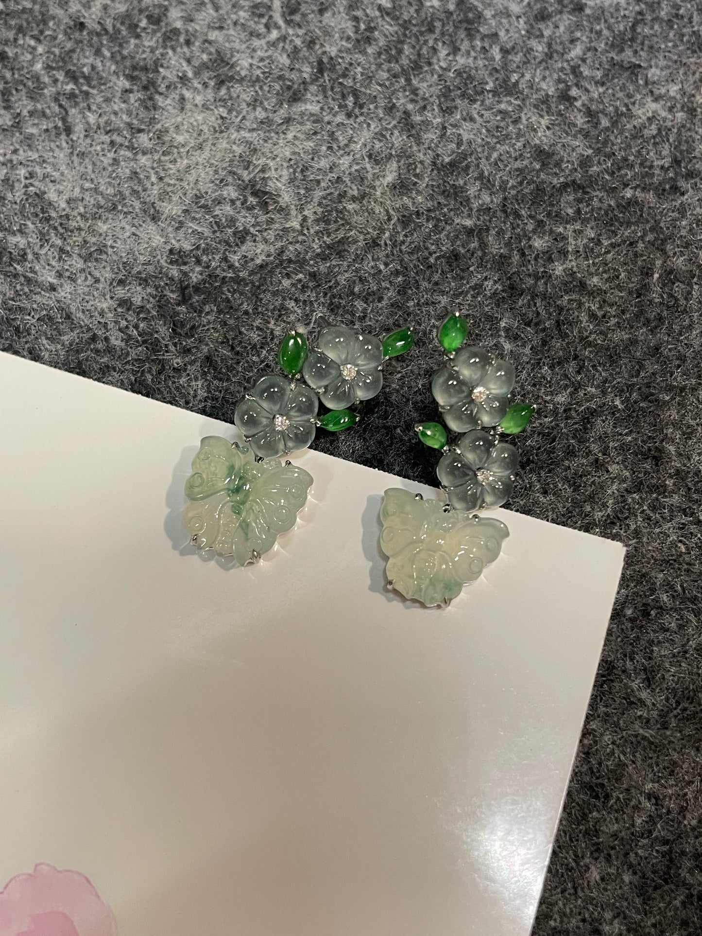 Icy Jadeite Earrings (NJE265)