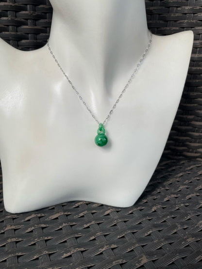 Green Jade Ball Earrings (NJE295)