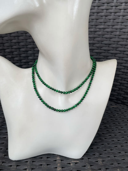 Green Jade Beads Necklace (NJN052)