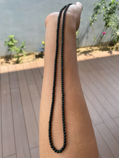 Omphacite Jade Beads Necklace (NJN056)