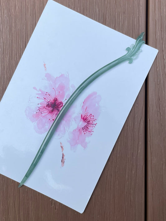 Icy Blue Jade - Hair Stick (NJO006)