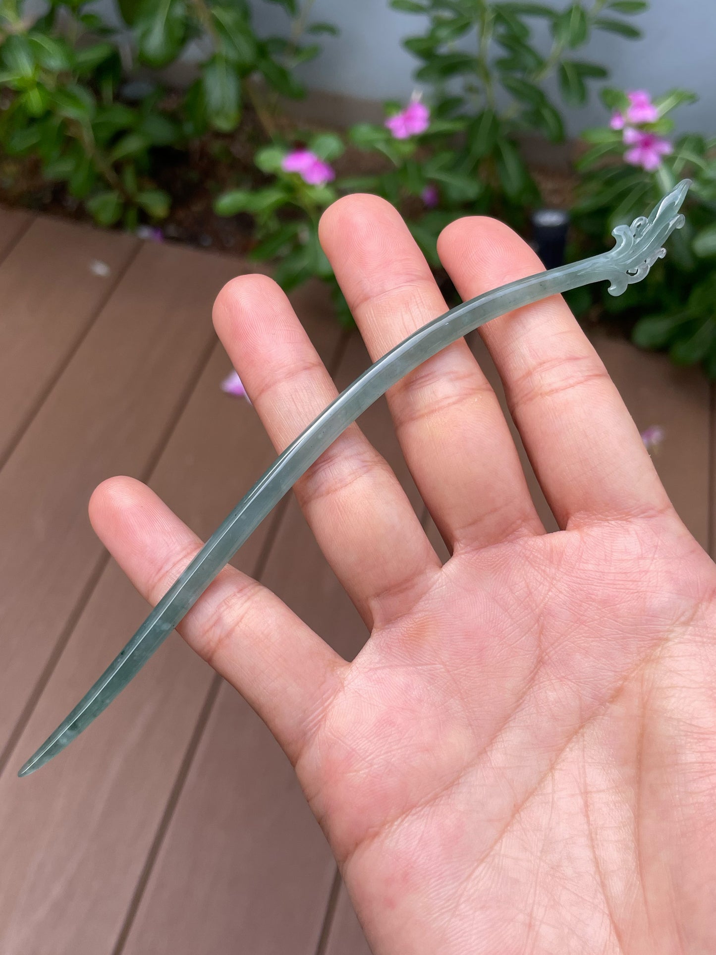 Icy Blue Jade - Hair Stick (NJO006)