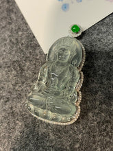 Load image into Gallery viewer, Glassy Jadeite Pendant - Green Tara (NJP006)
