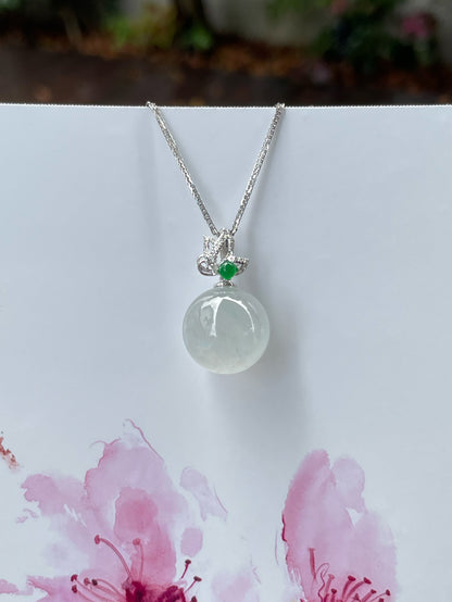 Icy Jadeite Pendant -  Ball (NJP016)