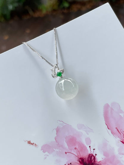 Icy Jadeite Pendant -  Ball (NJP016)