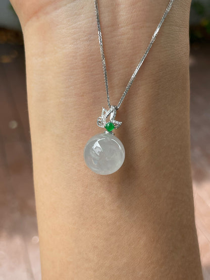 Icy Jadeite Pendant -  Ball (NJP016)