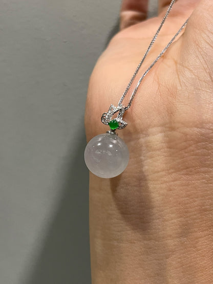 Icy Jadeite Pendant -  Ball (NJP016)