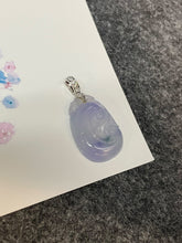Load image into Gallery viewer, Violet Jadeite Pendant -  Ruyi (NJP017)
