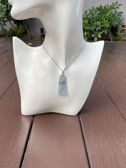 Lavender Jade Bamboo Pendant (NJP025)