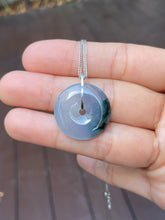 Load image into Gallery viewer, Lavender Jadeite Safety Coin Pendant - 平安扣 (NJP057)
