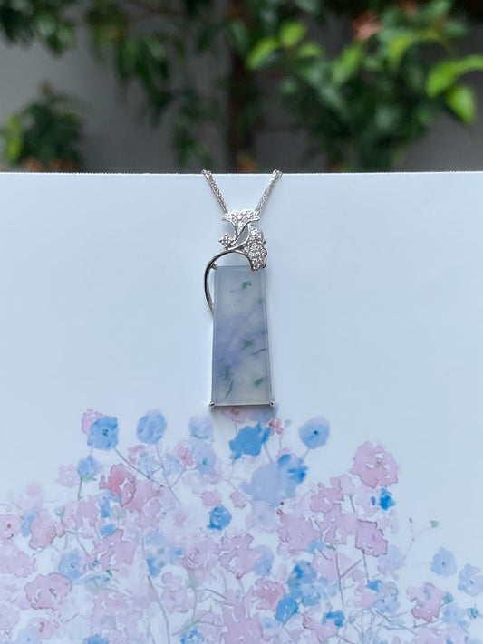 Icy Lavender Jade Pendant (NJP066)