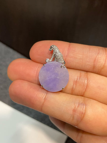 Lavender Jadeite Pendant (NJP074)