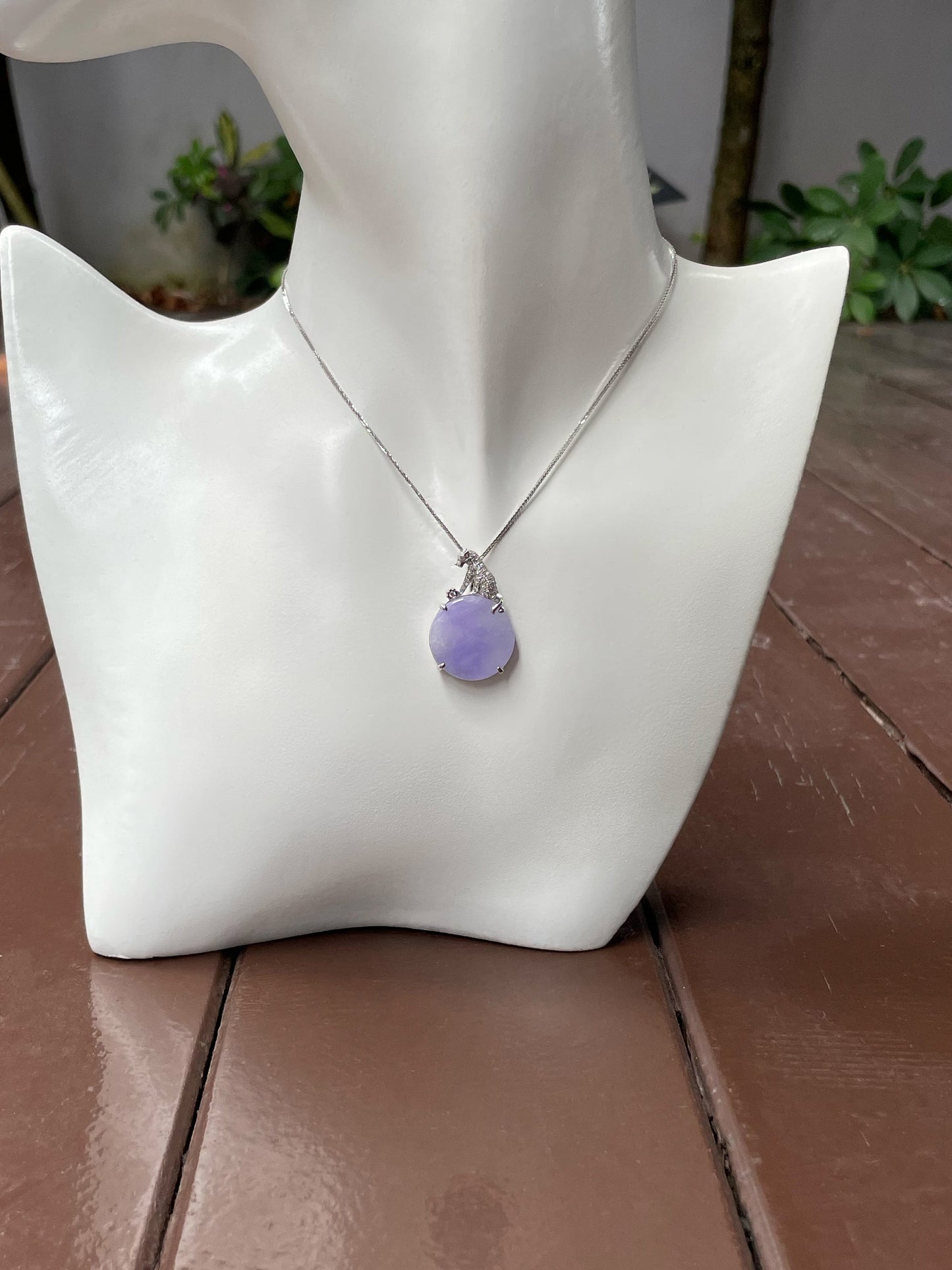 Lavender Jadeite Pendant (NJP074)