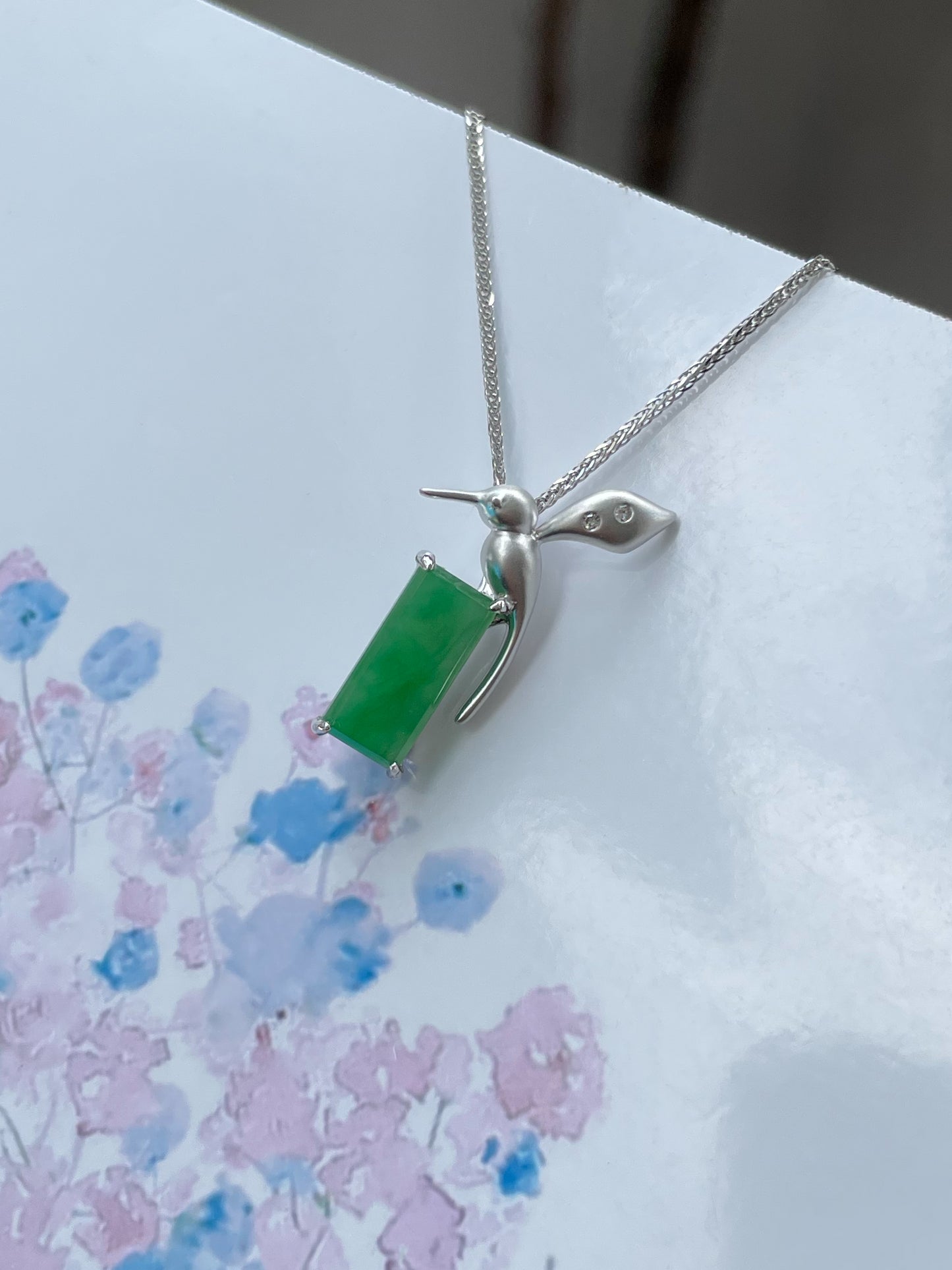 Green Jadeite Pendant (NJP075)