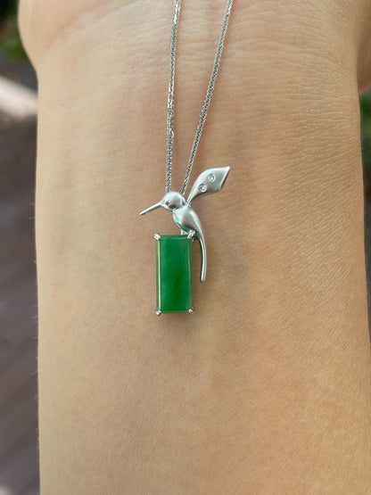 Green Jadeite Pendant (NJP075)