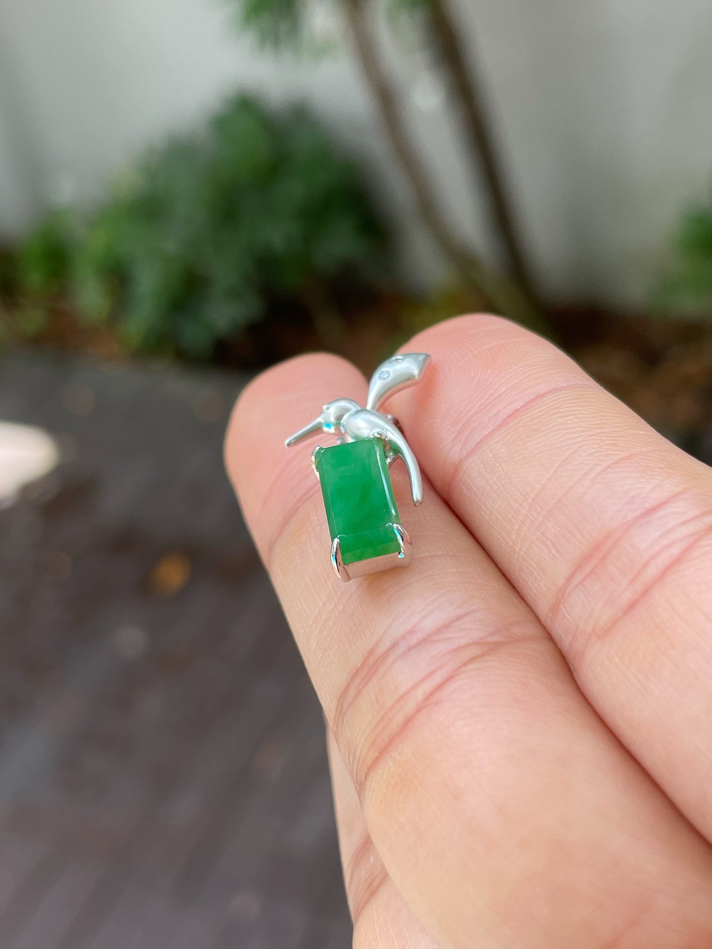 Green Jadeite Pendant (NJP075)