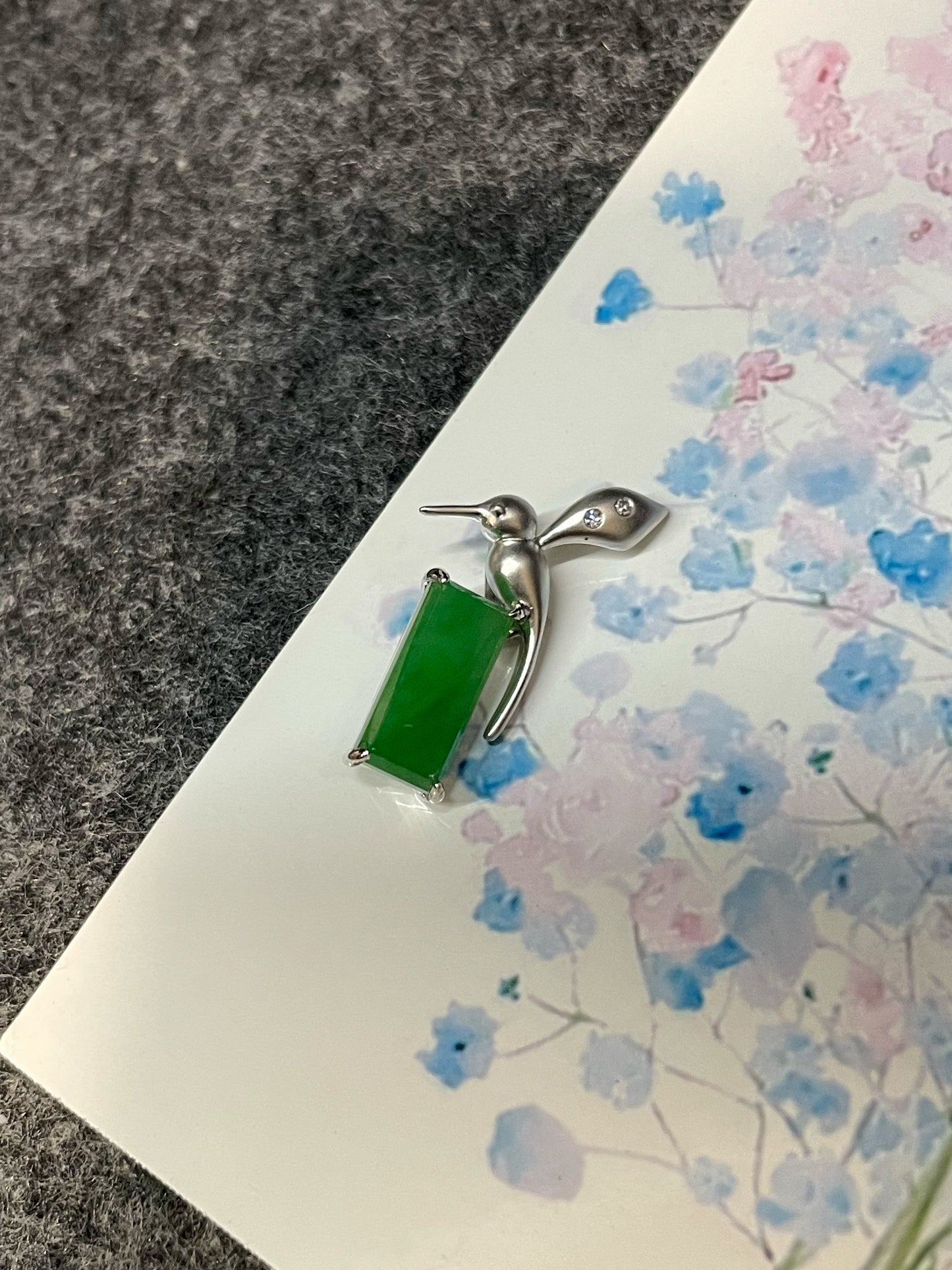 Green Jadeite Pendant (NJP075)