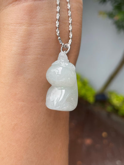 White Jade Pendant - Unicorn (NJP077)